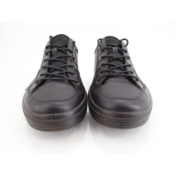 Ecco Soft Classic M Sneakers Mens Size 45 EU 11 - 11.5 US Black Leather Shoes - Picture 3 of 12